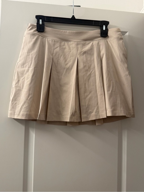 Lady Hagen Pants - Lady Hagen Beige Pleated Golf Skort
